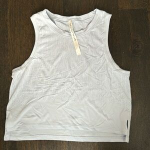 Lululemon Cropped Flowy Tank light blue